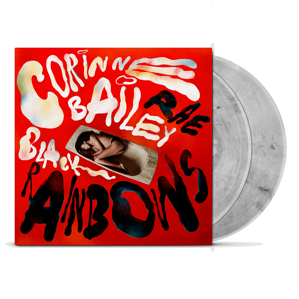Black Rainbows Clear with Black Swirl Double Vinyl by Corinne Bailey Rae