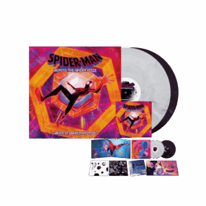 Spider-Man: Across the Spider-Verse White & Dark Purple Marbled Double Vinyl + 2-Disc CD by Daniel Pemberton