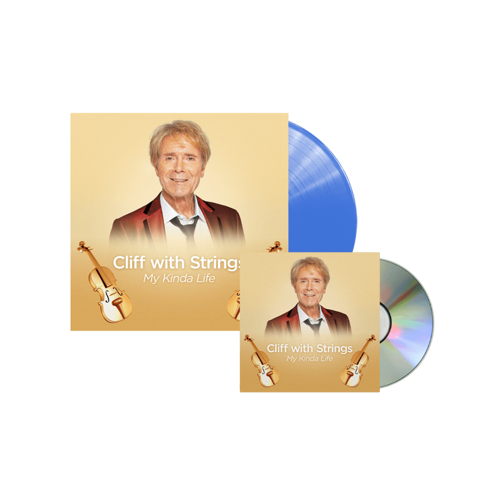Cliff with Strings - My Kinda Life Blue Vinyl + CD by Cliff Richard