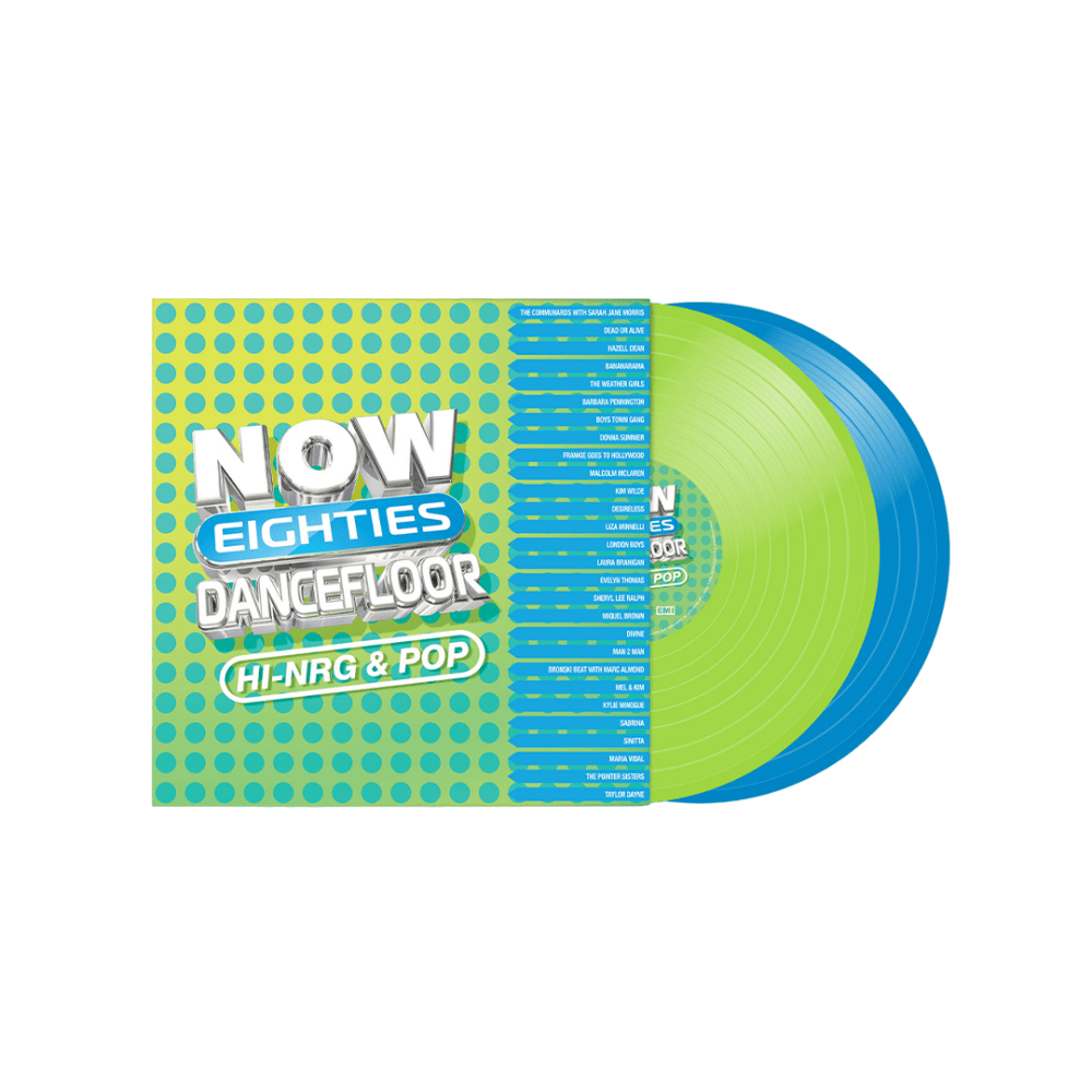 NOW That's What I Call 80s Dancefloor: HI-NRG & POP Green & Blue Double Vinyl by Various Artists