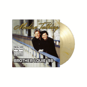 Brother Louie 98 Yellow & White Marbled 12 Inch Vinyl by Modern Talking
