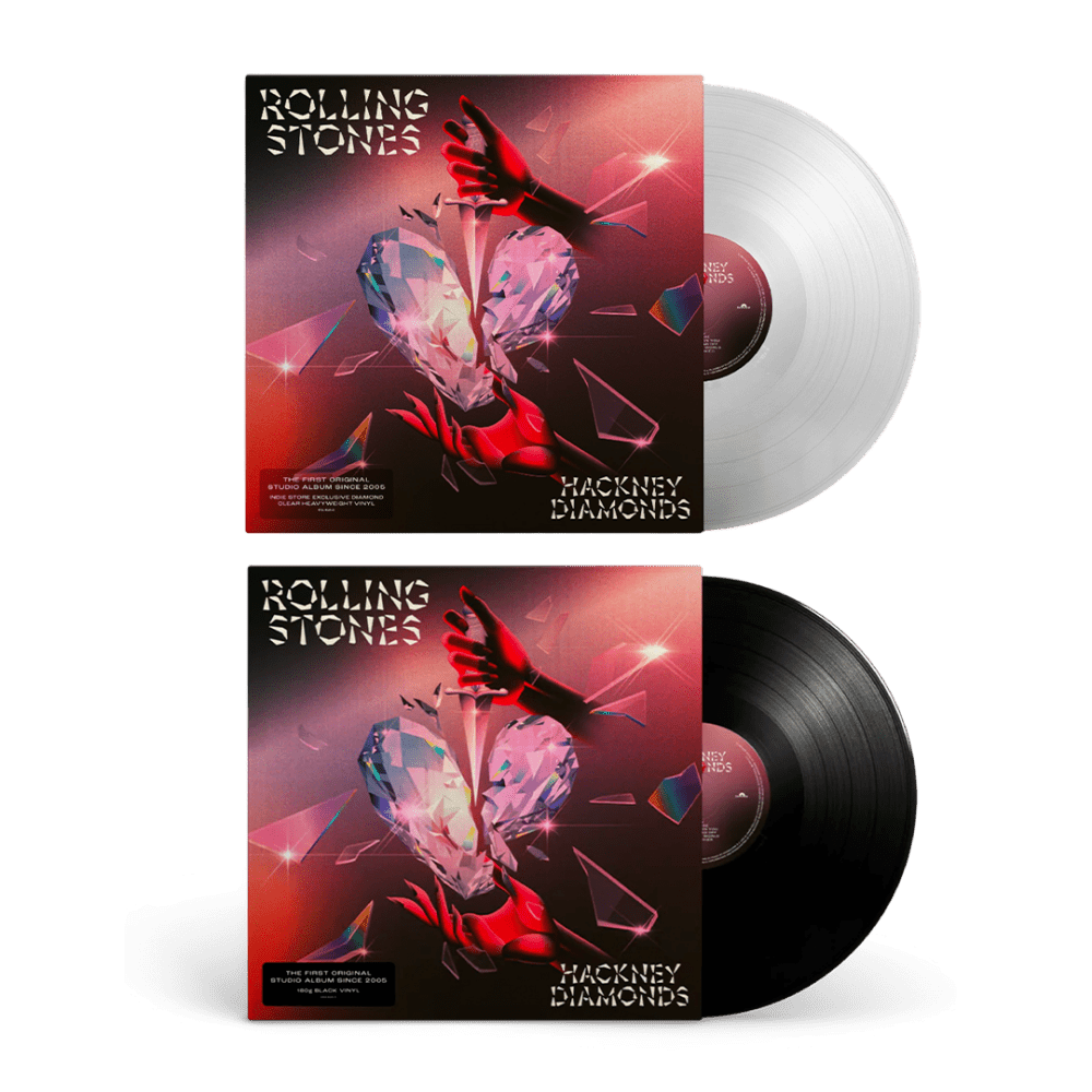 Hackney Diamonds Clear Vinyl + Black Vinyl by The Rolling Stones