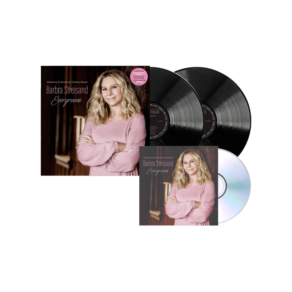Evergreens Celebrating Six Decades on Columbia Records Double Vinyl + CD by Barbra Streisand