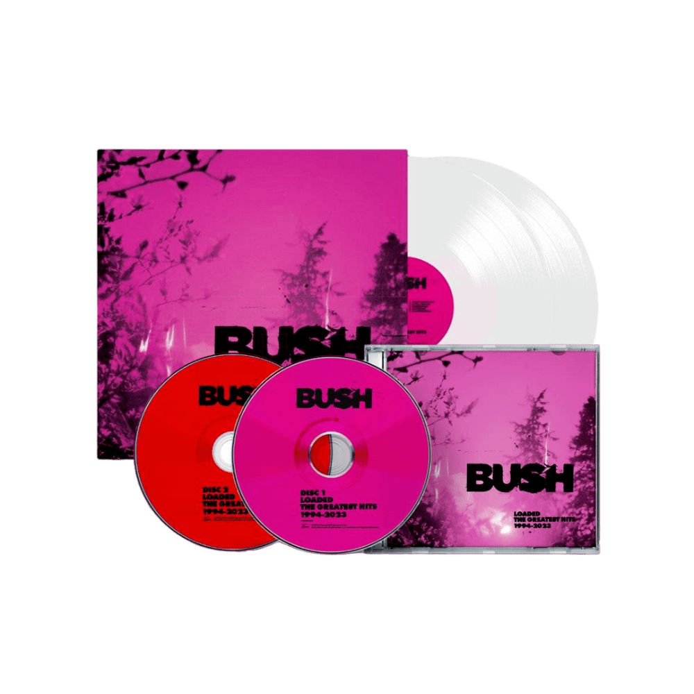 Loaded: The Greatest Hits 1994-2023 White Double Vinyl + 2-Disc CD by Bush