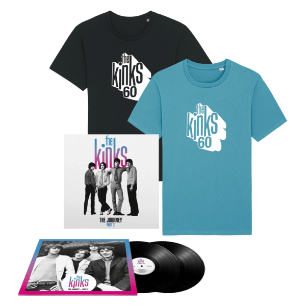 The Journey - Part 2 Double LP with Exclusive 2-Sided Poster & Limited Edition 60th Anniversary T-Shirt by The Kinks