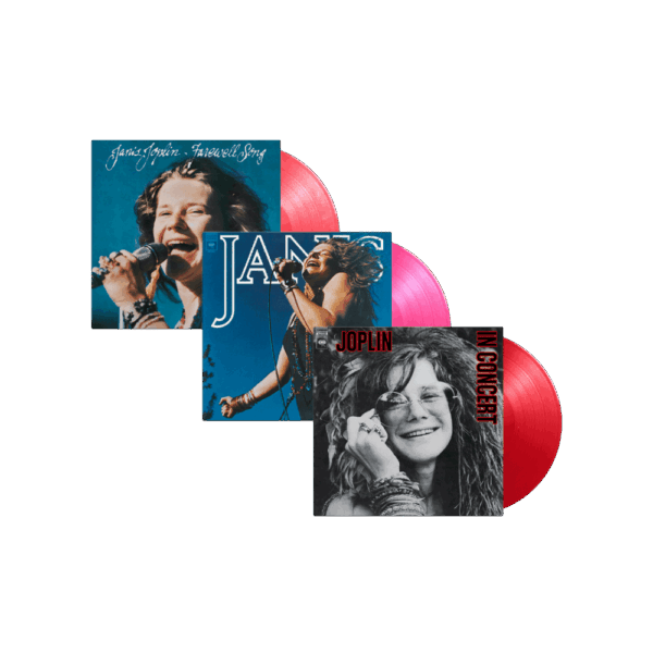 Joplin In Concert Red 2LP + Janis Magenta 2LP+ Farewell Song Red & White Marbled LP - Janis Joplin