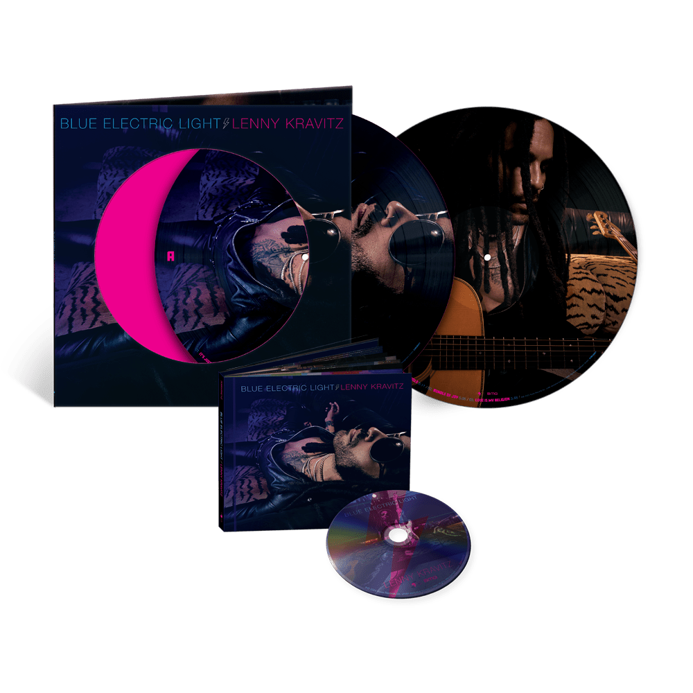 Blue Electric Light Double Picture Disc Vinyl LP + Deluxe CD Album by Lenny Kravitz