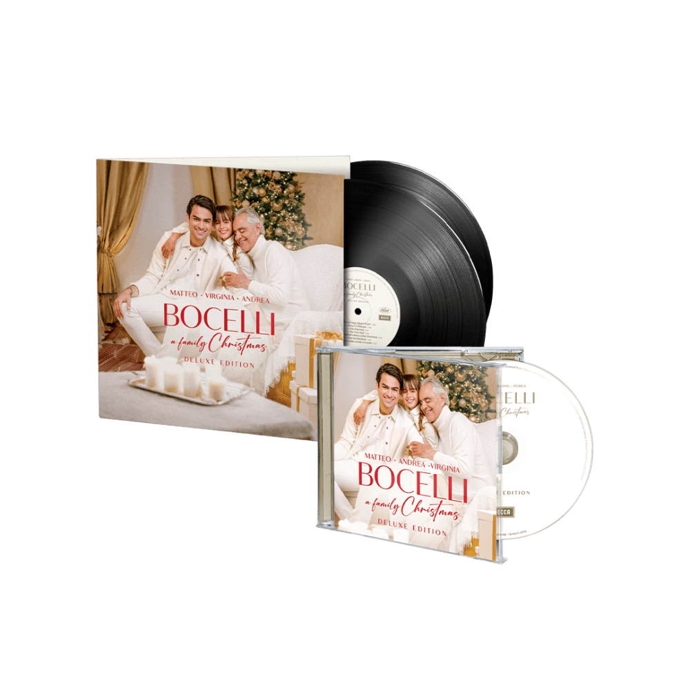 A Family Christmas Deluxe Double Vinyl + CD by Matteo, Andrea, Virginia Bocelli