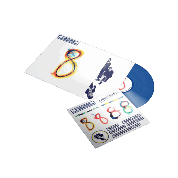 Easy Eighth Album Transparent Blue Vinyl LP by Kaiser Chiefs