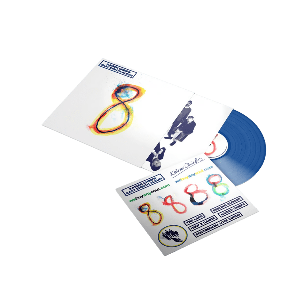 Easy Eighth Album Transparent Blue Vinyl LP by Kaiser Chiefs