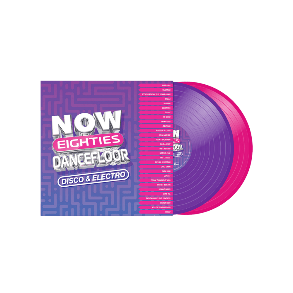 NOW That's What I Call 80s Dancefloor: Disco & Electro Purple & Pink Double Vinyl by Various Artists