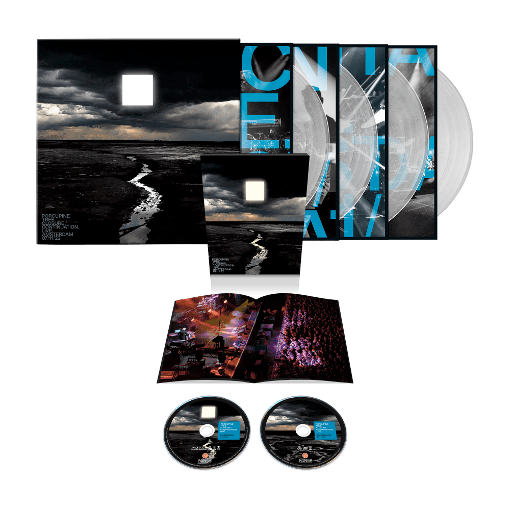 Closure / Continuation.Live Limited Edition 4x Clear Vinyl LP Boxset + BluRay / Dolby Audio + DVD by Porcupine Tree