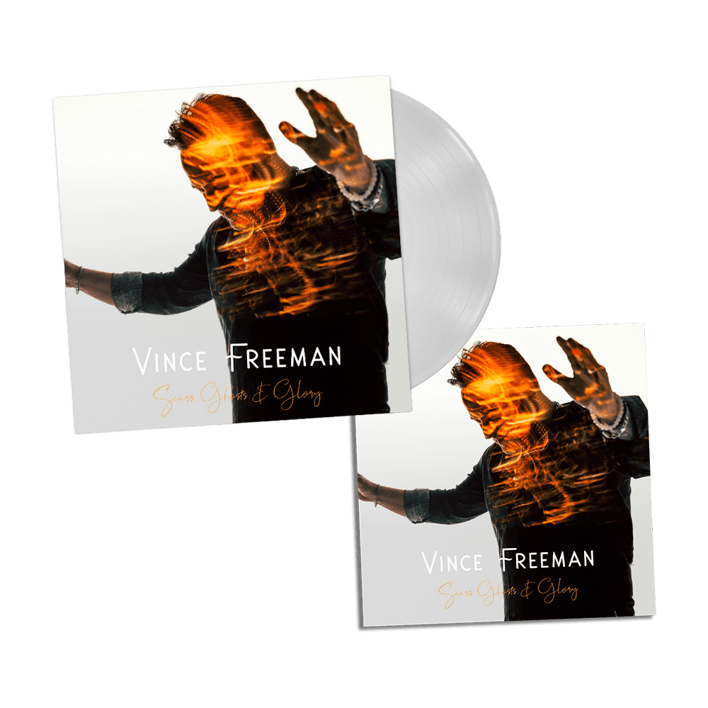 Scars, Ghosts & Glory (Signed) White Vinyl + Print by Vince Freeman