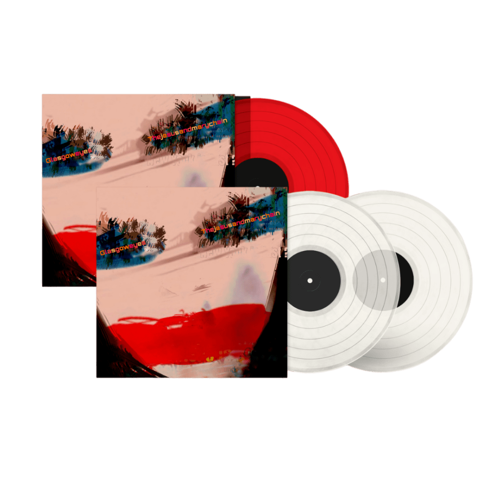 Glasgow Eyes Clear Double Vinyl + Clear Red Vinyl by The Jesus and Mary Chain