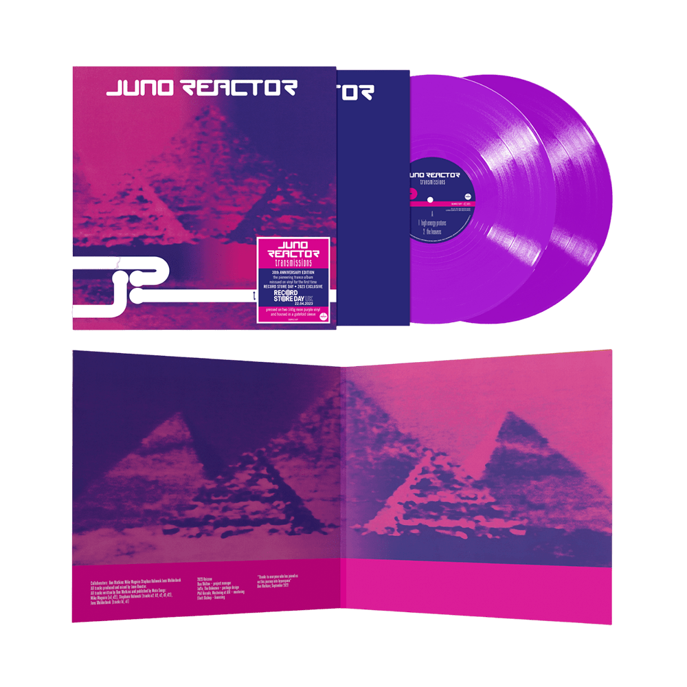 Transmissions 30th Anniversary Edition Neon Purple Double Vinyl by Juno Reactor