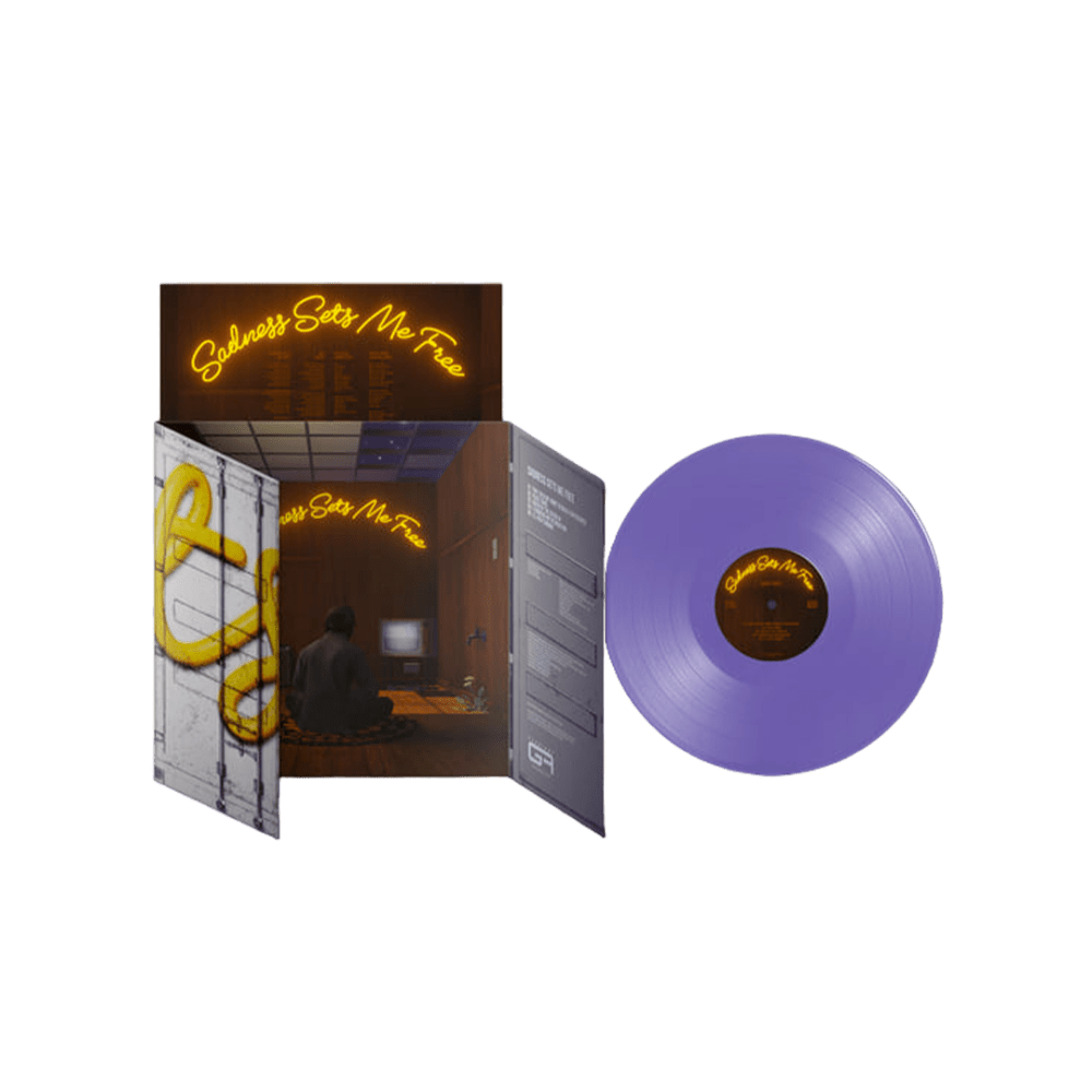 Sadness Sets Me Free Blackberry Coloured Vinyl by Gruff Rhys