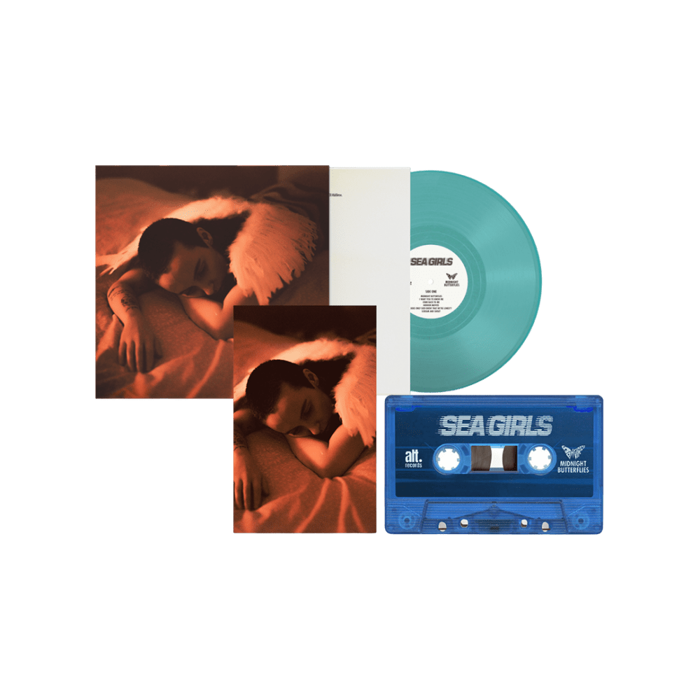 Midnight Butterflies Petrol Coloured Vinyl + Blue Cassette by Sea Girls
