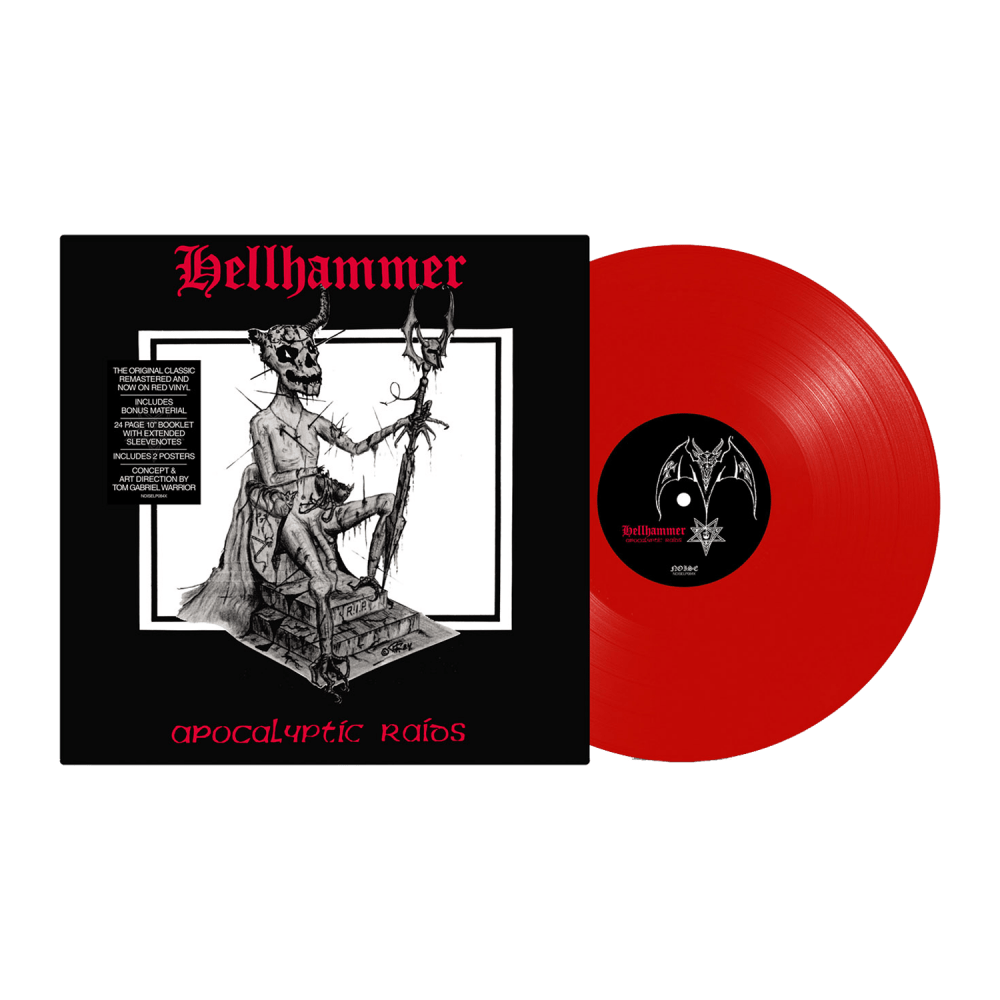 Apocalyptic Raids Red Vinyl LP by Hellhammer