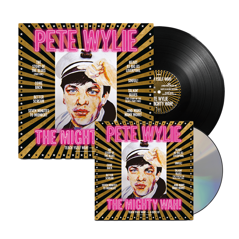 Teach Yself WAH! ��� A Best of Pete Wylie & The Mighty WAH! CD + Double Vinyl by Pete Wylie
