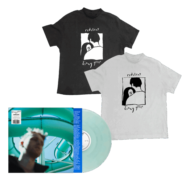 dinny greet Transparent Blue Vinyl + T-Shirt + 12" Print" - rEDOLENT