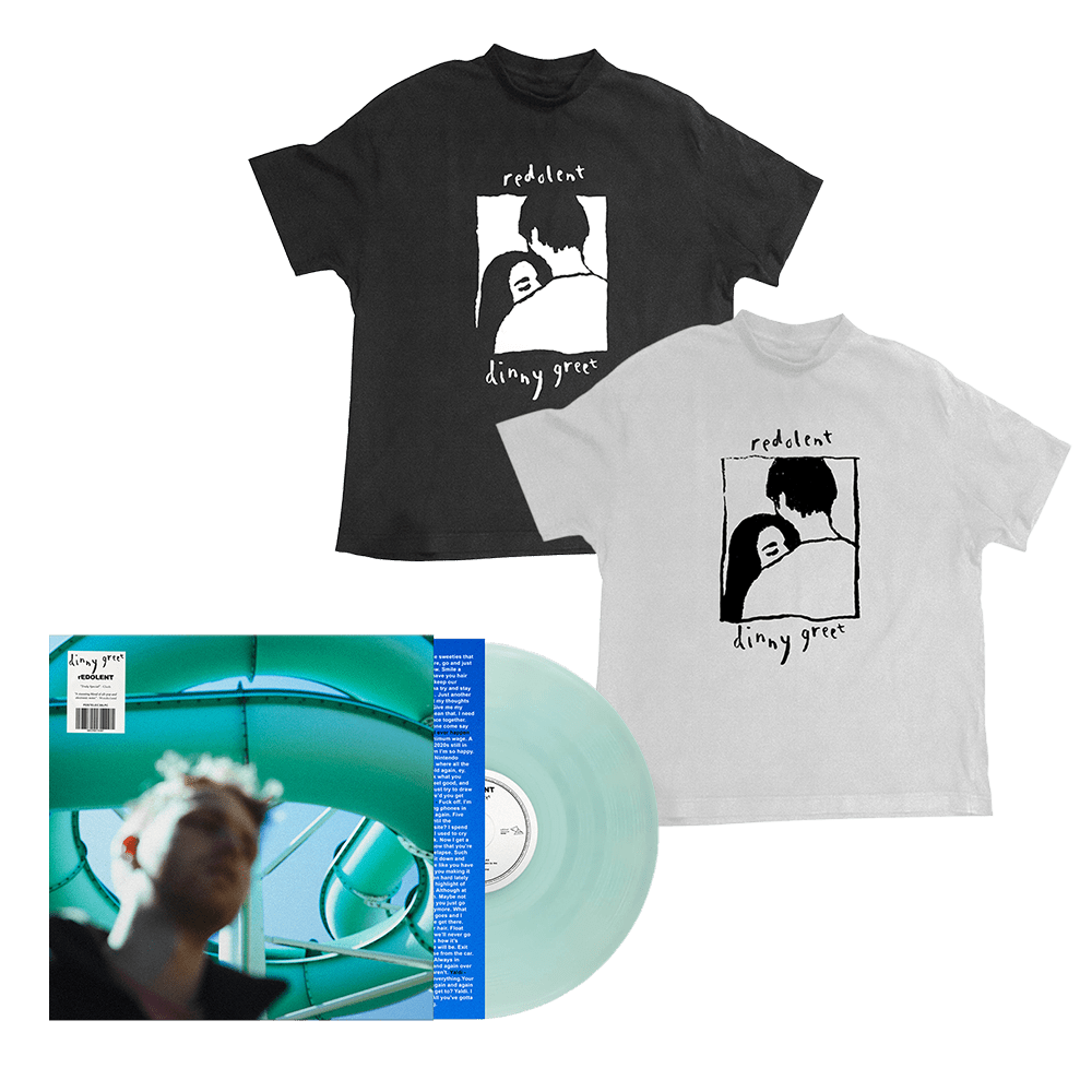 dinny greet Transparent Blue Vinyl + T-Shirt + 12" Print" - rEDOLENT
