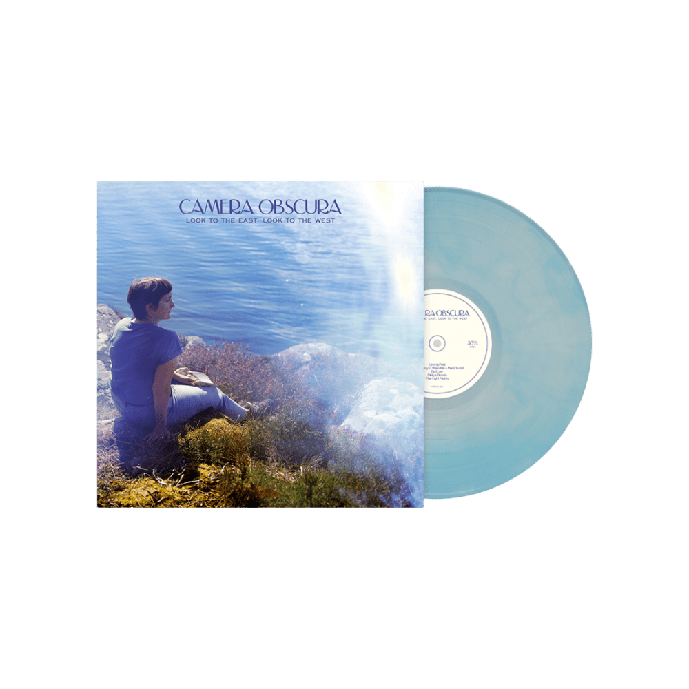 Look to the East, Look to the West Baby Blue & White Galaxy Coloured Vinyl by Camera Obscura