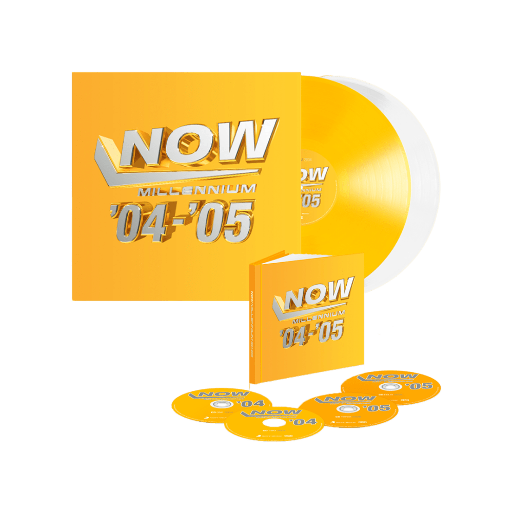 NOW - Millennium 2004 - 2005 Yellow & White Double Vinyl + Deluxe 4CD by Various Artists