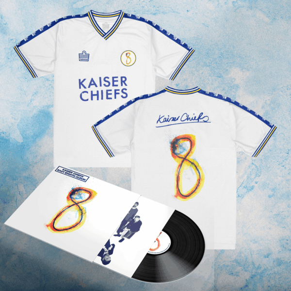 Kaiser Chiefs' Easy Eighth Album - Black Vinyl LP + Kaiser Chiefs x Admiral Easy Eighth Home Shirt by Kaiser Chiefs