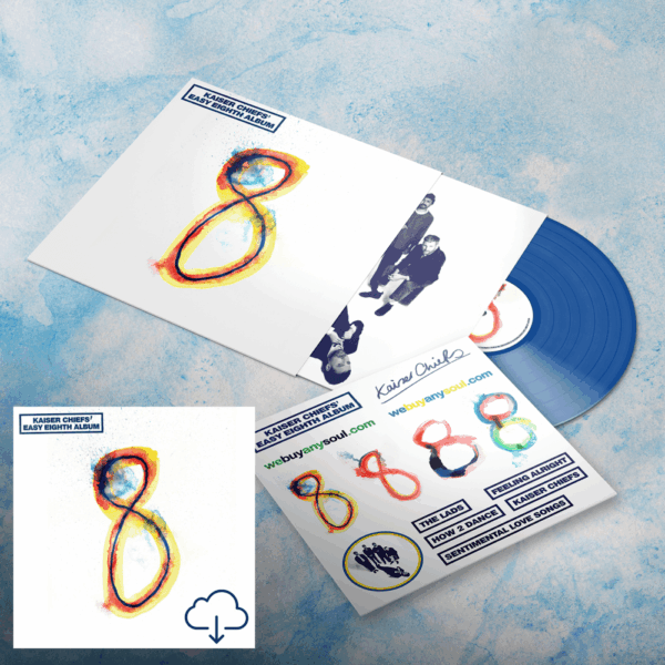 Kaiser Chiefs' Easy Eighth Album - Exclusive Transparent Blue Vinyl LP (including limited sticker sheet) + Digital Deluxe Download - Kaiser Chiefs