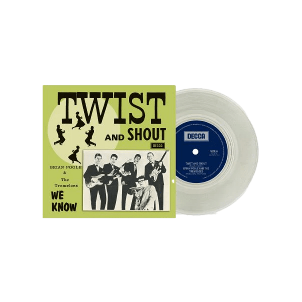 Twist & Shout RSD 2024 Clear 7 Inch Vinyl by Brian Poole & The Tremeloes