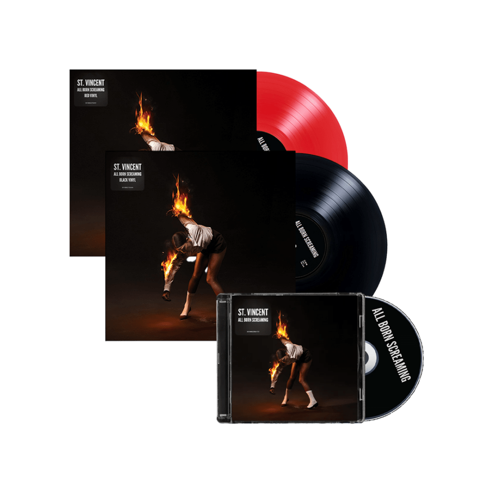 All Born Screaming Red + Black Vinyl + CD by St. Vincent
