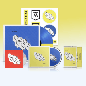 Meltdown CD (Signed) + Heavyweight Split Yellow + Blue Vinyl (Blue Cover) (Signed) with Sticker Sheet + Cassette [Inc Bonus CD] by Twin Atlantic