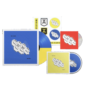 Meltdown CD (Signed) + Heavyweight Split Yellow + Blue Vinyl (Blue Cover) (Signed) with Sticker Sheet [Inc Bonus CD] by Twin Atlantic