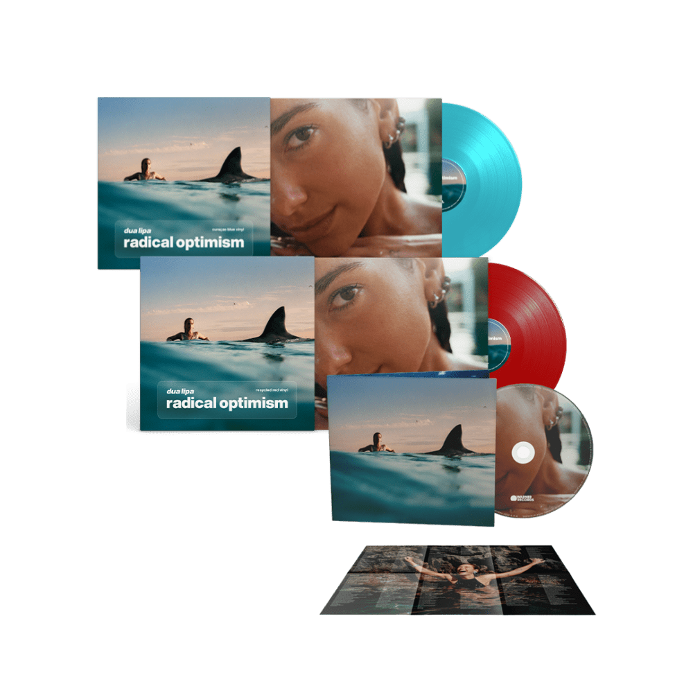 Radical Optimism Curacao Blue + Red Vinyl + CD by Dua Lipa