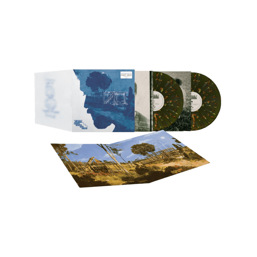 Room Under The Stairs Forest Green Splatter Double Vinyl by ZAYN