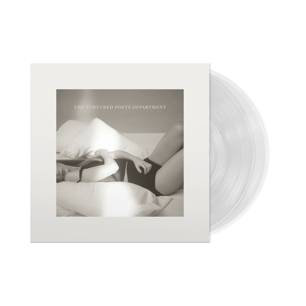 The Tortured Poets Department Phantom Clear Double Vinyl by Taylor Swift