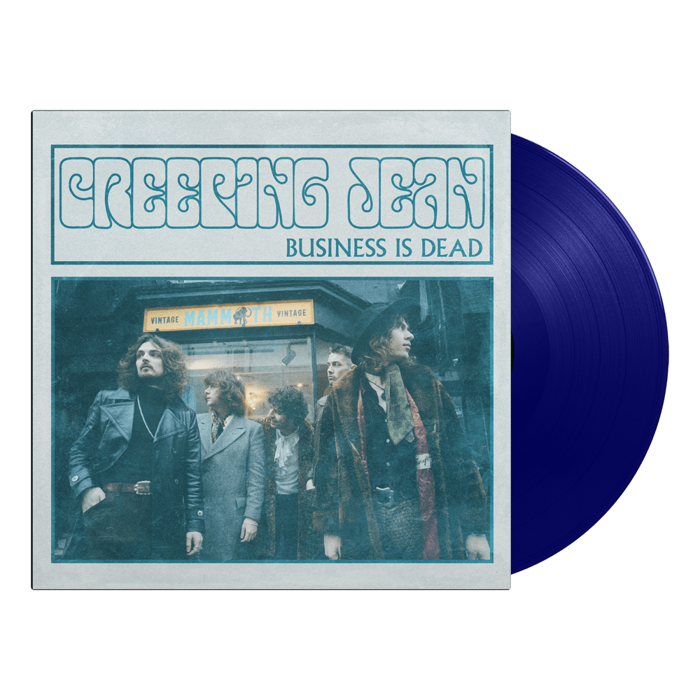 Business Is Dead Blue Vinyl LP by Creeping Jean