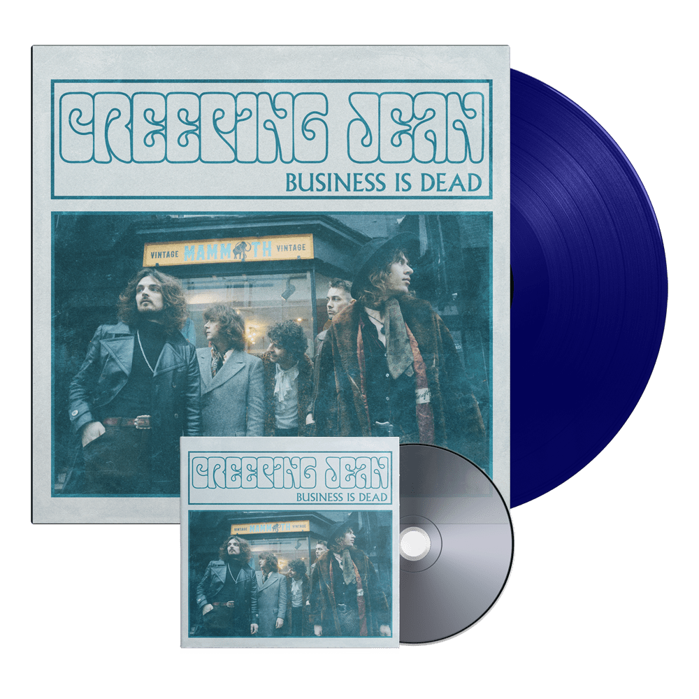 Business Is Dead Blue Vinyl LP & CD by Creeping Jean
