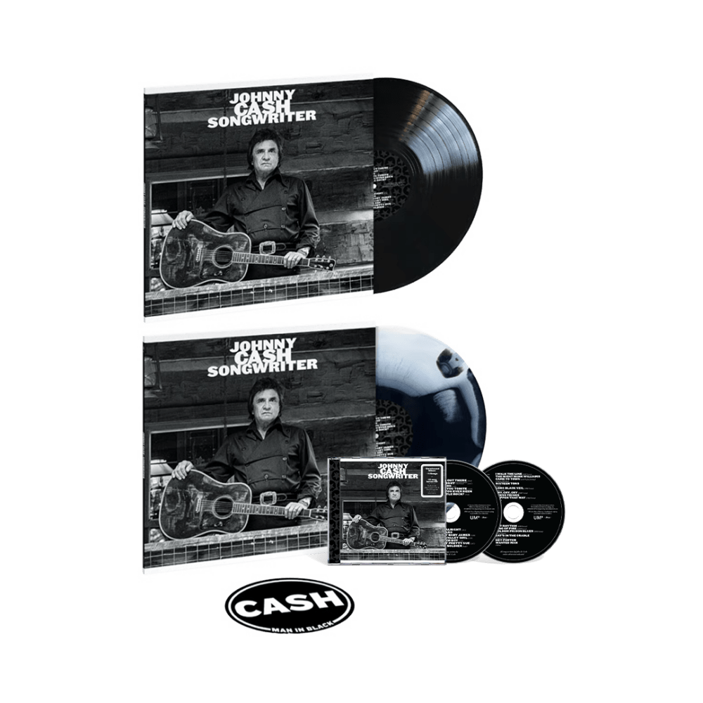 Songwriter Black & White + Black Vinyl + 2CD by Johnny Cash