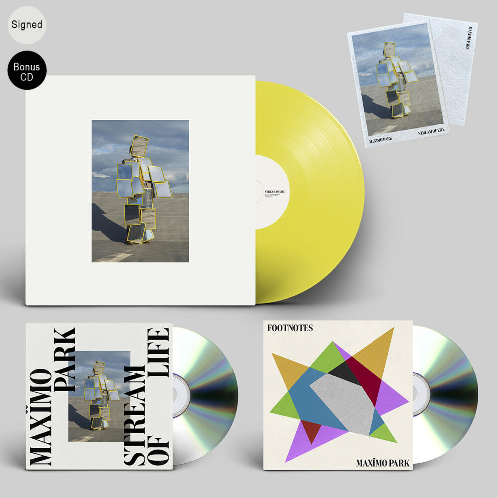 Stream Of Life CD - Signed / Gatefold Lime Green Vinyl - Signed / Seedcard [Inc Bonus CD] by Maximo Park