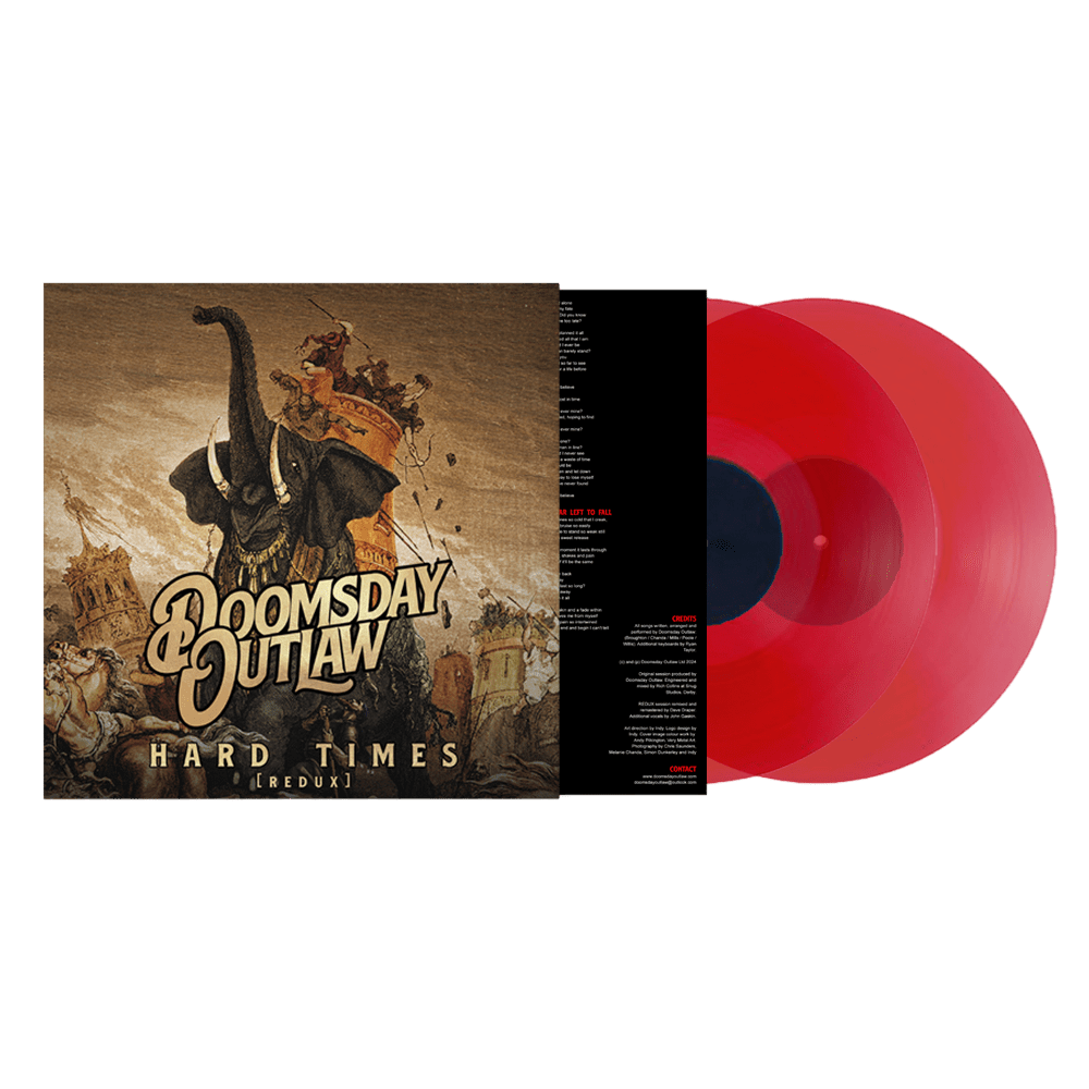 Hard Times Transparent Red Double Vinyl by Doomsday Outlaw