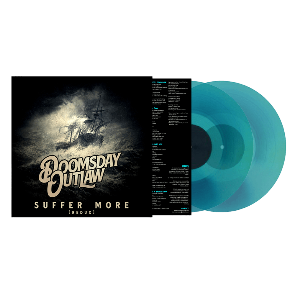 Suffer More Transparent Blue Double Vinyl by Doomsday Outlaw