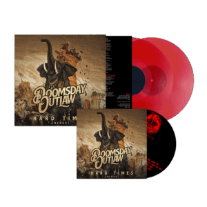 Hard Times Transparent Red Double Vinyl + CD by Doomsday Outlaw