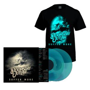 Suffer More Transparent Blue Double Vinyl + T-Shirt by Doomsday Outlaw