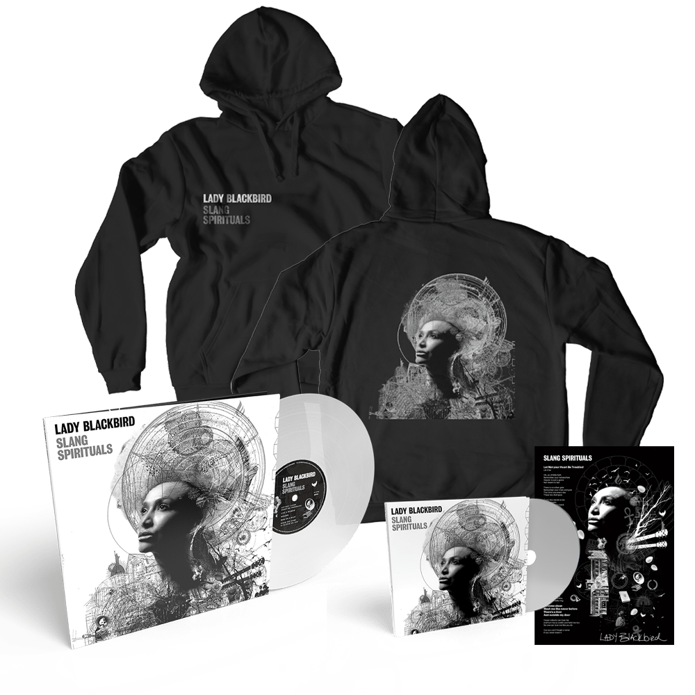 Slang Spirituals CD + Clear Vinyl + Hoodie [Inc Signed Poem Print] by Lady Blackbird