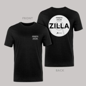 Zilla Black Vinyl Style T-Shirt by Fenech-Soler