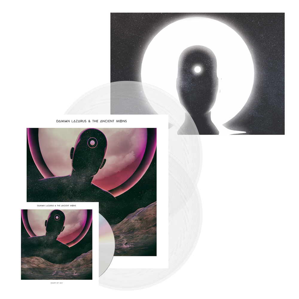 Heart Of Sky CD + Double Clear Vinyl (Ltd Edition) (INCLUDES A4 PRINT) by Damian Lazarus & The Ancient Moons