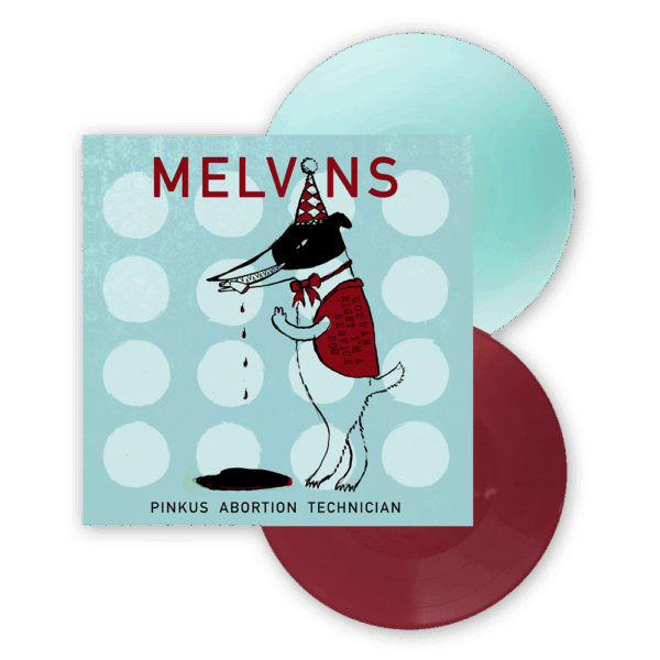 Pinkus Abortion Technician Double Electric Blue/Oxblood Coloured Double LP by Melvins