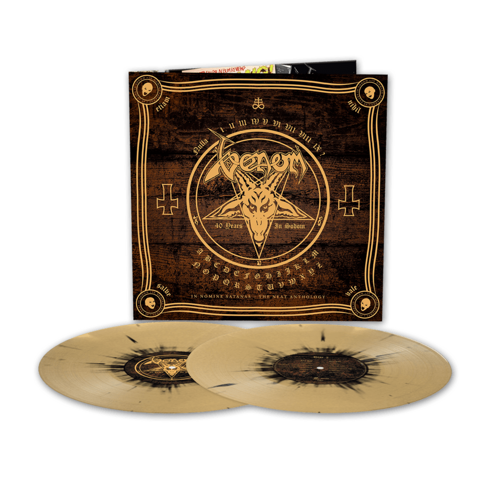 In Nomine Satanas Gold & Black Splatter Double LP by Venom