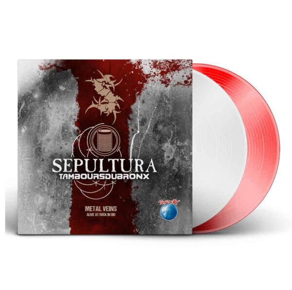 Alive At Rock In Rio Double Coloured Double LP by Sepultura feat. Les Tambours Du Bronx: Metal Vein